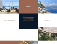 Tablet Screenshot of latitudebali.com
